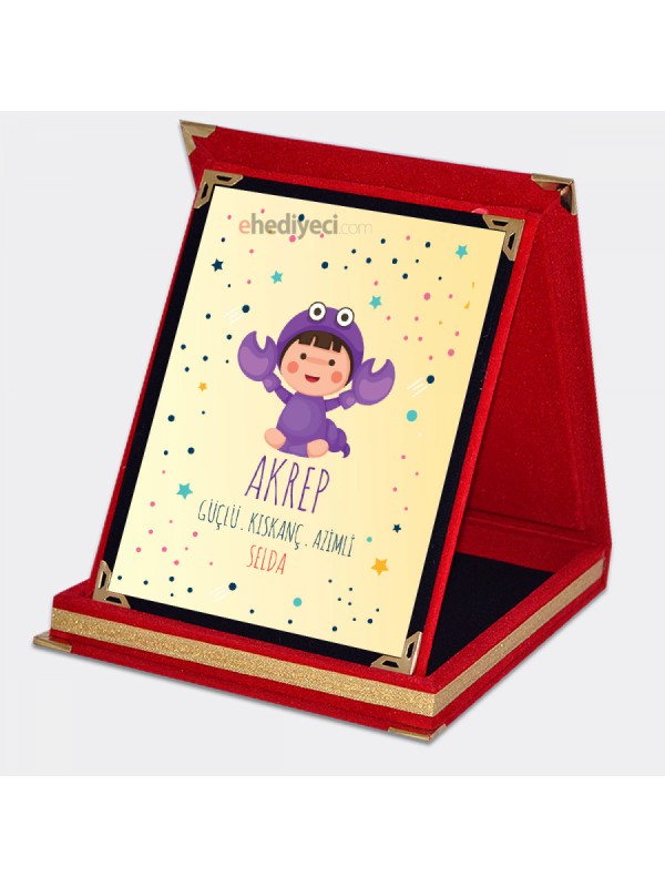 Kişiye Özel Akrep Burcu Temalı Plaket&hellip;