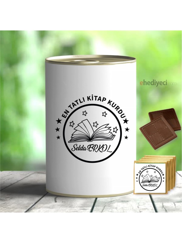 Kişiye Özel En Tatlı Kitap Kurdu Yazılı Çikolata… Kişiye Özel En Tatlı Kitap Kurdu Yazılı Çikolata…