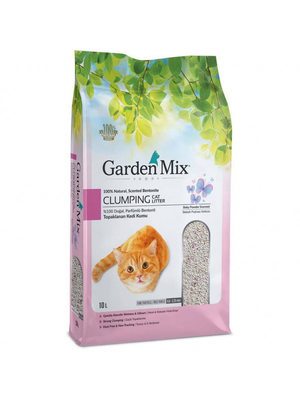 Gardenmix Bebek Pudralı Bentonit Kalın Taneli Kedi Kumu 10 Lt&hellip;