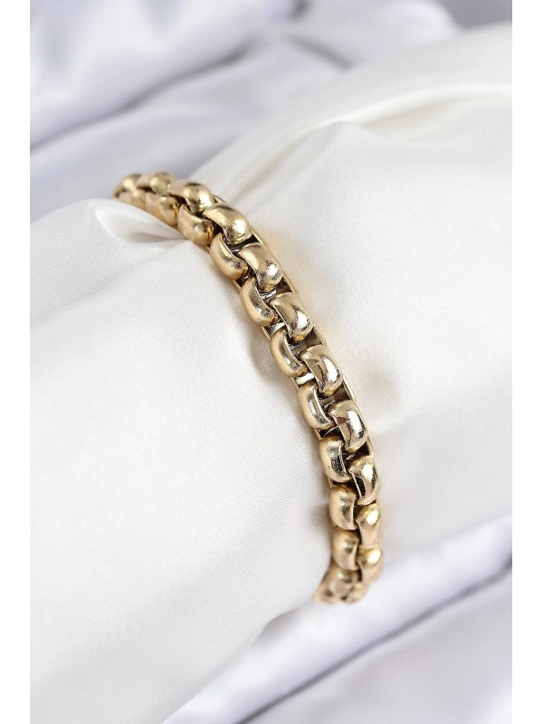 Çelik Kadın Bileklik Zincir 316L Halat Gold Renk&hellip;