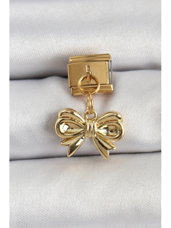 Çelik 316L Sallantılı Fiyonk Gold Renk Nomination Charm&hellip;