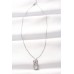 Çelik Kolye Taşlı 316L Silver Renk Zirkon Kalpli Fiyonk Çelik Kolye Taşlı 316L Silver Renk Zirkon Kalpli Fiyonk