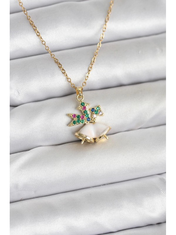 Çelik Kadın Kolye Zincir 316L Gold Renk Chirtsmas Bell&hellip;
