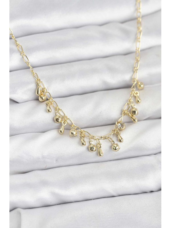Çelik Kadın Kolye Zincir 316L Gold Renk&hellip;