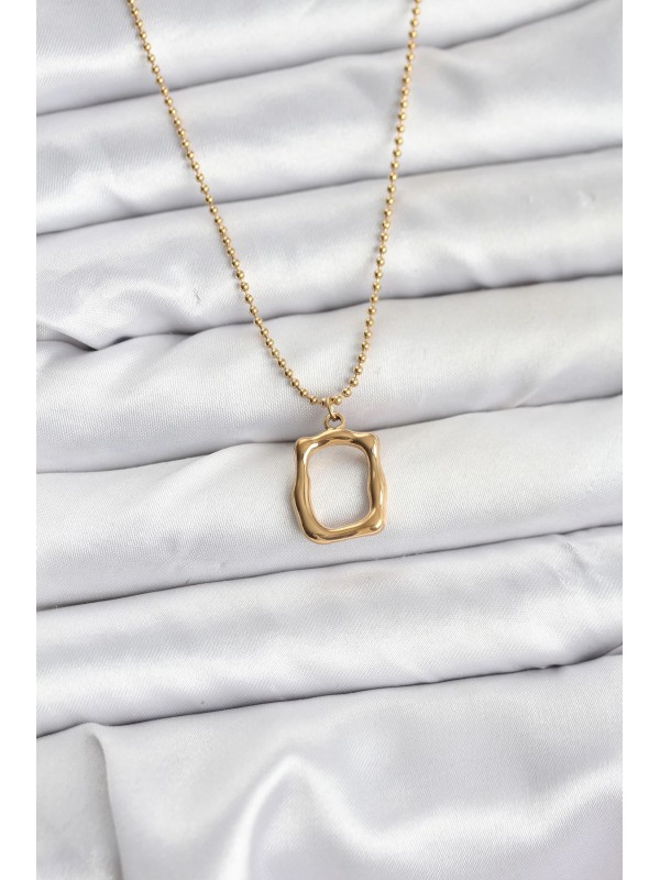Çelik Kadın Kolye Zincir 316L Gold Renk… Çelik Kadın Kolye Zincir 316L Gold Renk…