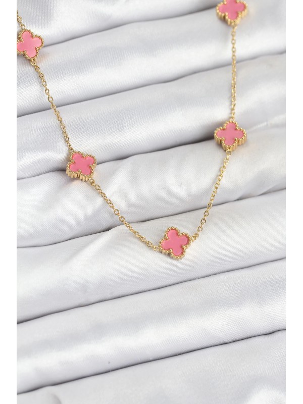 Çelik Kadın Kolye Zincir 316L Gold Renk Pembe Baby Boy… Çelik Kadın Kolye Zincir 316L Gold Renk Pembe Baby Boy…