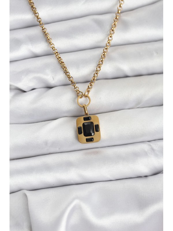 Çelik Kadın Kolye Zincir Vintage 316L Gold Renk&hellip;