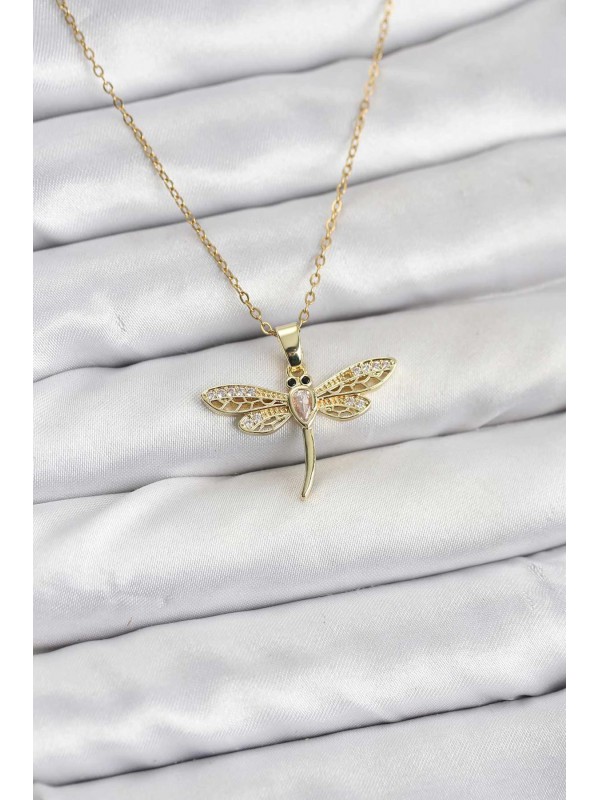 Çelik Kadın Kolye Zincir 316L Gold Renk Yusufçuk&hellip;