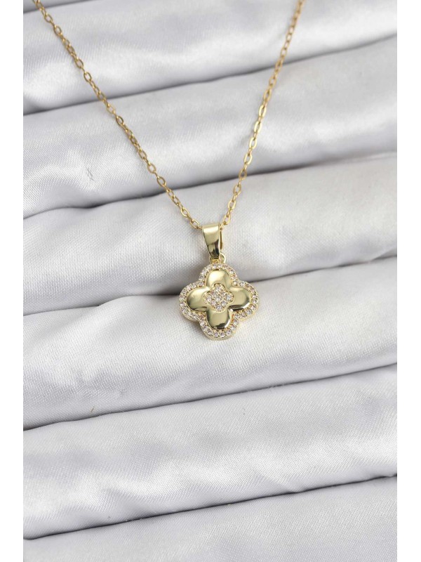 Çelik Kadın Kolye Zincir Taşlı 316L Gold Renk Zirkon… Çelik Kadın Kolye Zincir Taşlı 316L Gold Renk Zirkon…
