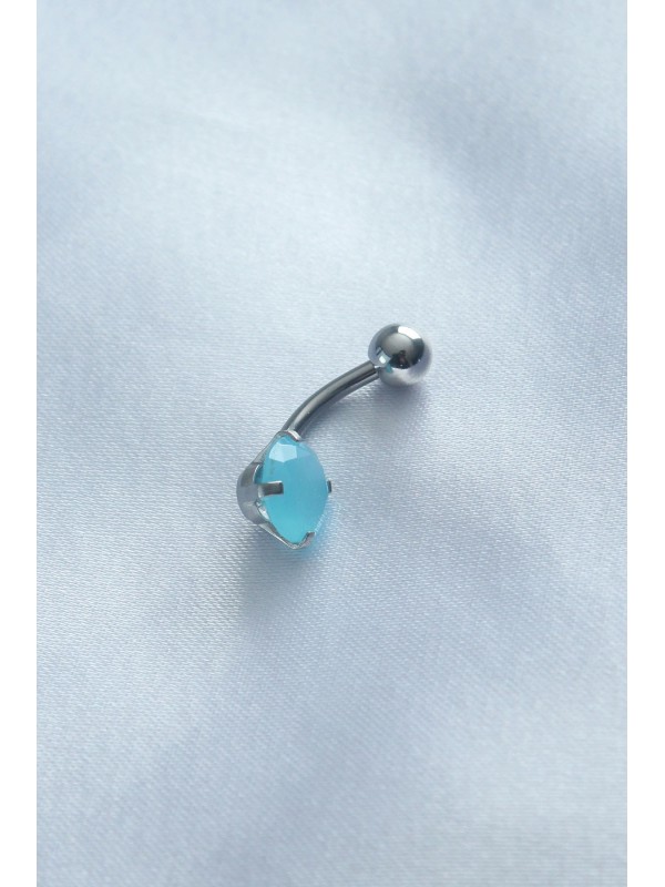 Çelik Taşlı 316L Cerrahi Mavi Göbek Piercing… Çelik Taşlı 316L Cerrahi Mavi Göbek Piercing…