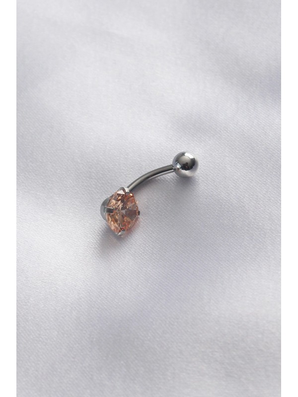Çelik Taşlı 316L Cerrahi Zirkon Toplu Göbek Piercing&hellip;