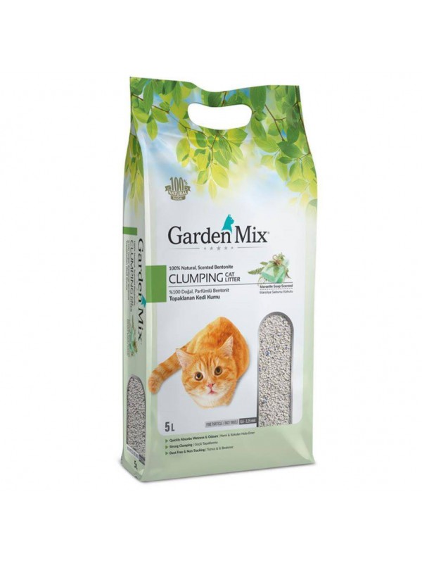 Gardenmix Marsilya Sabun Kokulu İnce Taneli Kedi Kumu 5 Lt&hellip;