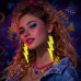 Küpe Retro 80 Ler 90 39 Lar Neon Sarı Şimşek 10 Küpe Retro 80 Ler 90 39 Lar Neon Sarı Şimşek 10