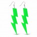 Küpe Retro 80 Ler 90 39 Lar Neon Yeşil Şimşek 10
