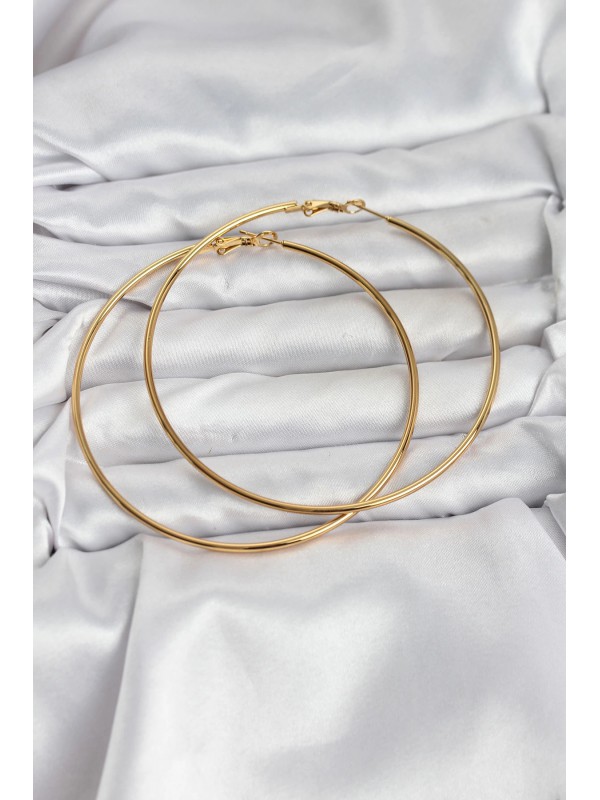 Çelik Küpe 316L Gold Renk 75 Mm Halka&hellip;