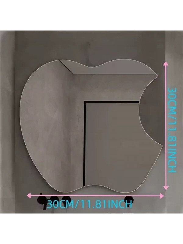 Apple Tasarım Kırılmayan Pleksi Duvar Aynası - 30x30&hellip;
