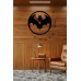 Batman Yarasa Logolu Ahşap Duvar Saati - 40x40
