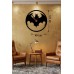 Batman Yarasa Logolu Ahşap Duvar Saati - 40x40