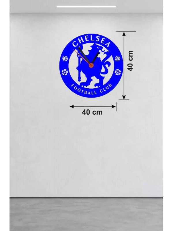 Chelsea FC Logolu Ahşap Duvar Saati - 40x40 Taraftar… Chelsea FC Logolu Ahşap Duvar Saati - 40x40 Taraftar…