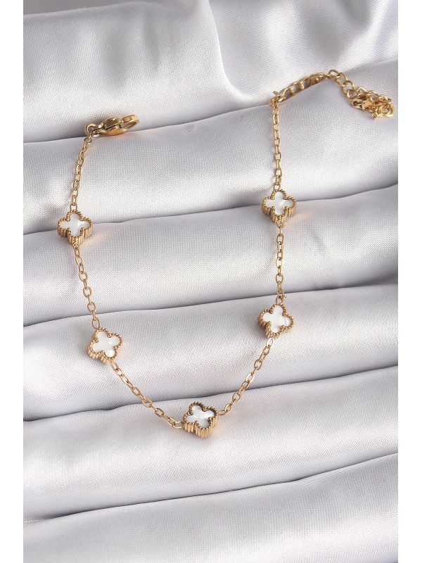 Çelik Kadın Bileklik 316L Gold Renk Beyaz Baby Boy&hellip;