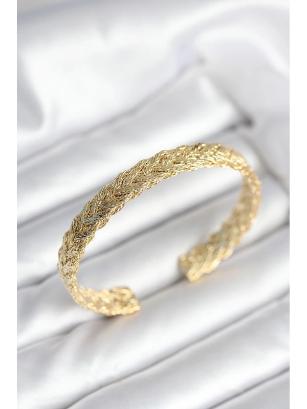 Kadın Bileklik Zincir Ezme Gold Renk&hellip;