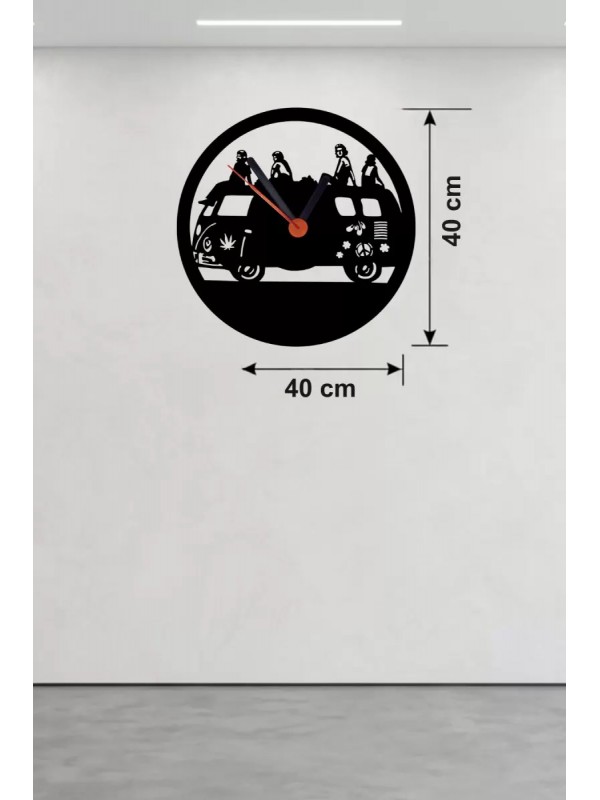 Fitness Motivasyon Tasarım Ahşap Duvar Saati - 40x40&hellip;