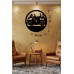 Fitness Motivasyon Tasarım Ahşap Duvar Saati - 40x40 Fitness Motivasyon Tasarım Ahşap Duvar Saati - 40x40