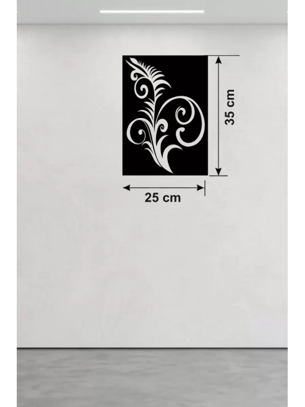 Geleneksel Çiçek Desenli Ahşap Duvar Tablosu - 25x35&hellip;