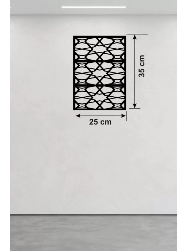 Geometrik Soyut Tasarım Ahşap Duvar Tablosu - 25x35&hellip;