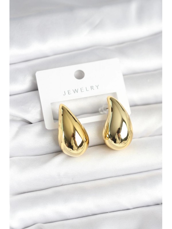 Küpe Gold Renk Damla 30 Mm&hellip;