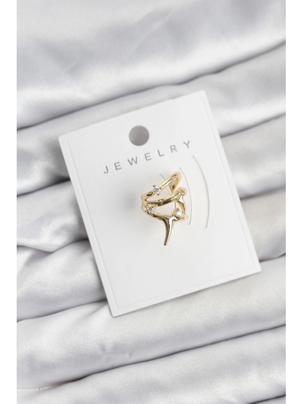 Küpe Gold Renk Pirinç Diken Kıkırdak Earcuff… Küpe Gold Renk Pirinç Diken Kıkırdak Earcuff…