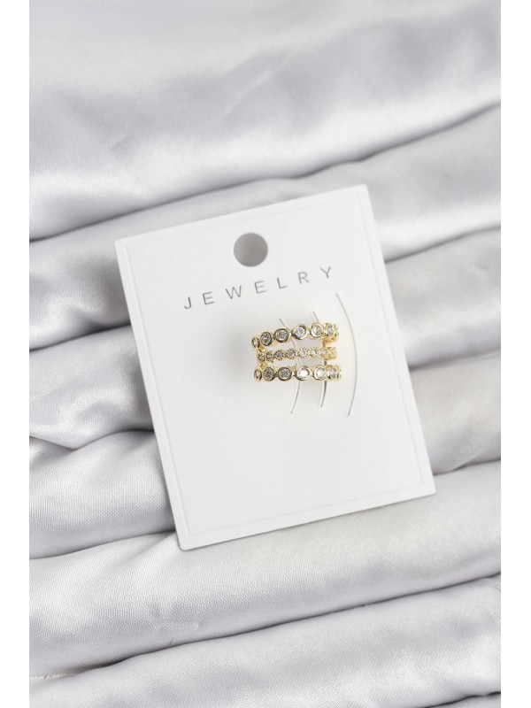 Küpe Taşlı Gold Renk Zirkon Pirinç Kıkırdak Earcuff… Küpe Taşlı Gold Renk Zirkon Pirinç Kıkırdak Earcuff…