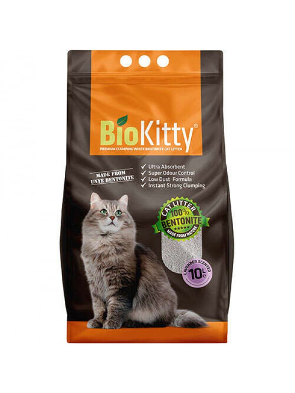 BioKitty Lavanta İnce Taneli Topaklanan Kedi Kumu 10 Lt&hellip;