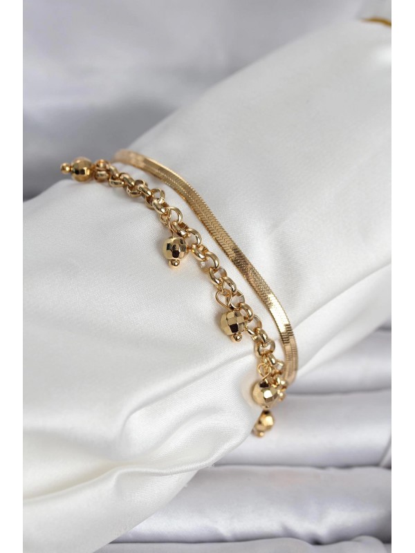 Çelik Kadın Bileklik 316L Gold Renk Dorika Ve İtalyan&hellip;