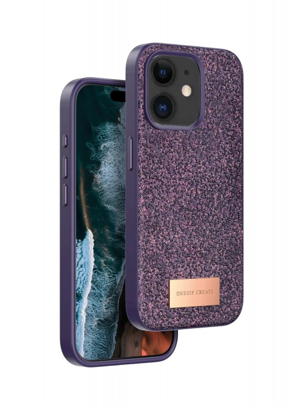 İPhone 11 Bright Simli Kapak - Derin Mor&hellip;