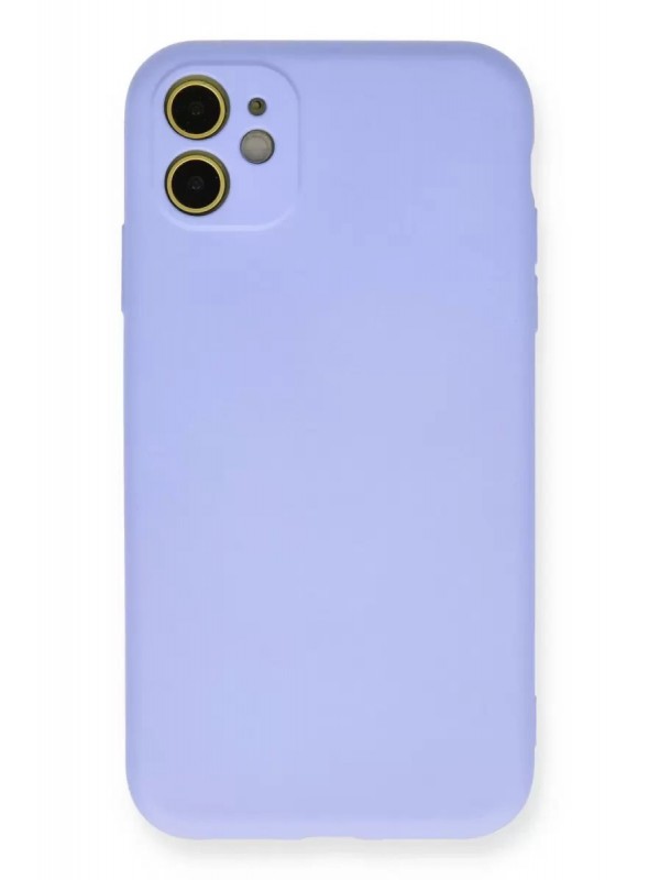 İPhone 11 Kılıf Nano İçi Kadife Silikon - Lila&hellip;