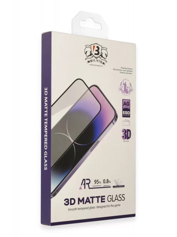 İPhone 14 Bilvis 3D Mat Cam Ekran Koruyucu&hellip;