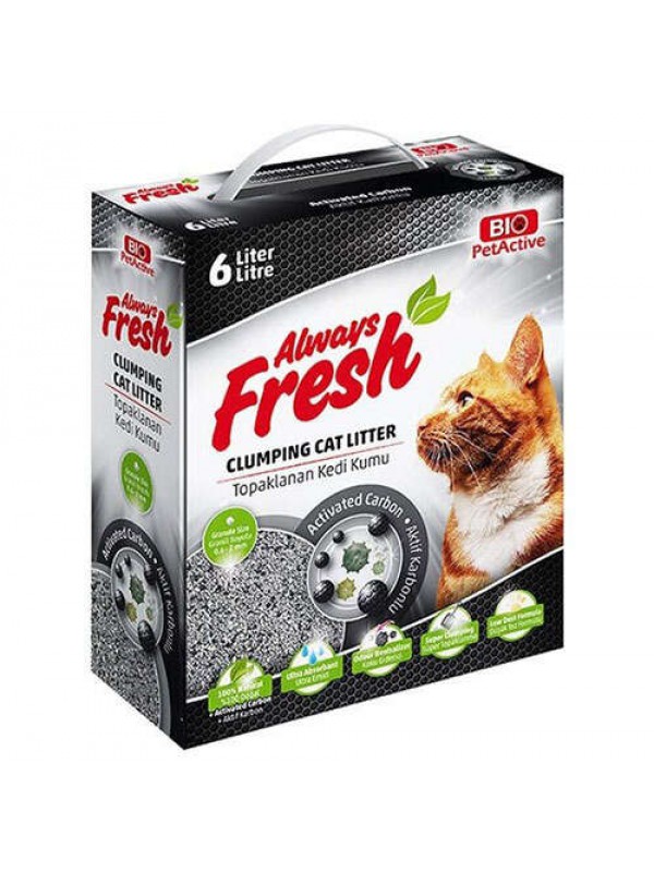 Bio Pet Active Always Fresh Active Carbon Topaklanan Kedi Kumu 6 Lt&hellip;