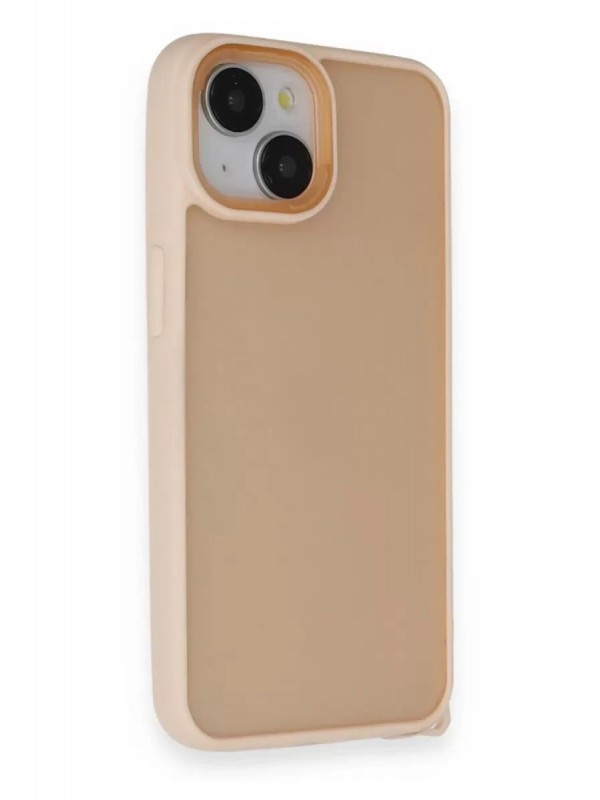 İPhone 14 Kılıf Elegant Kapak - Pudra&hellip;