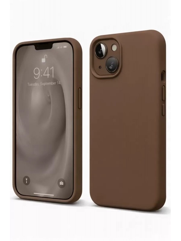 İPhone 14 Kılıf First Silikon - Kahverengi&hellip;