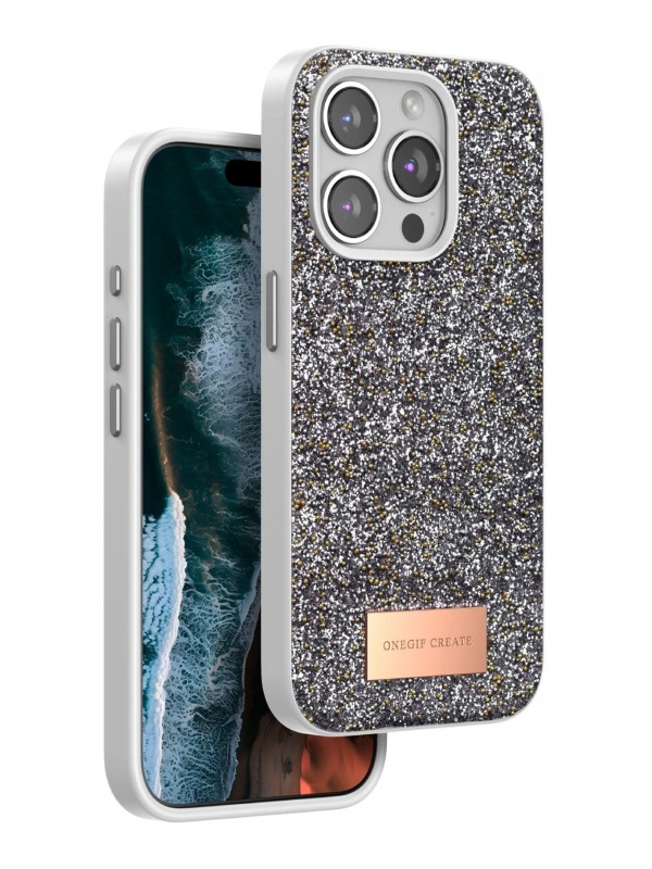 Gümüş İPhone 14 Pro Bright Simli Kapak -&hellip;