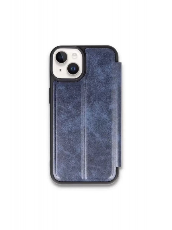 İPhone 15 Kılıf Flip Cover - Lacivert&hellip;