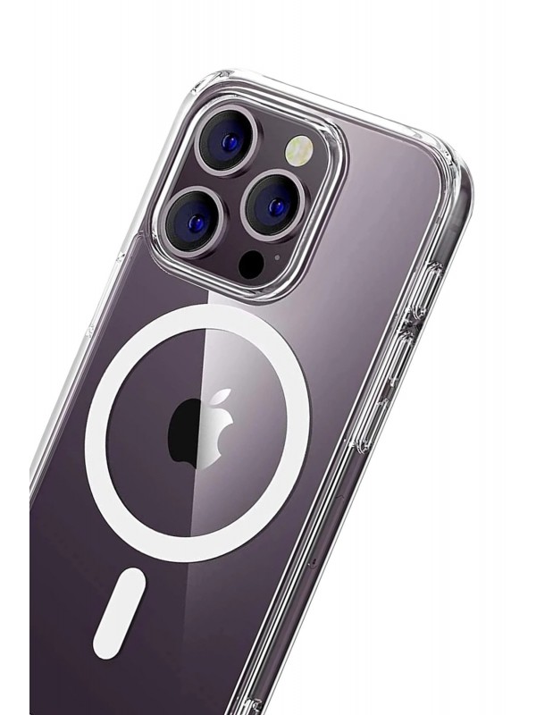 İPhone 15 Pro Max Combo Sert Şeffaf Magsafe Kapak -&hellip;
