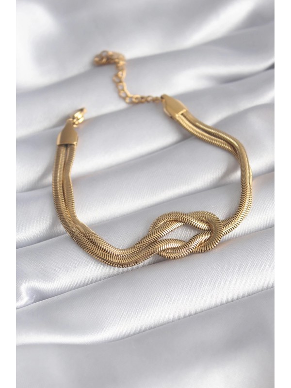 Çelik Kadın Bileklik Zincir 316L Gold Renk İtalyan… Çelik Kadın Bileklik Zincir 316L Gold Renk İtalyan…