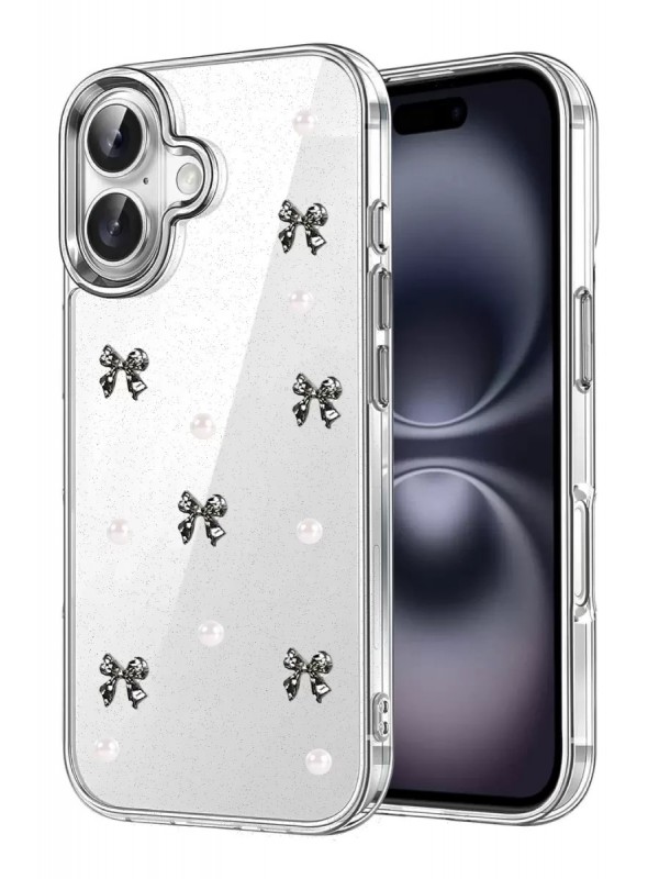 İPhone 16 Fiyonk Desenli Kapak - Desen 8&hellip;
