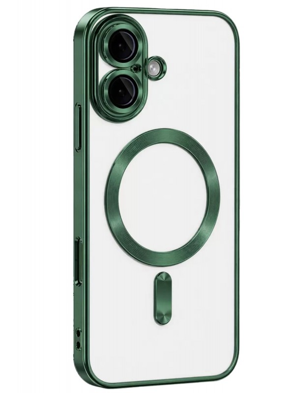 İPhone 16 Kılıf Kross Magneticsafe Kapak - Koyu Yeşil&hellip;