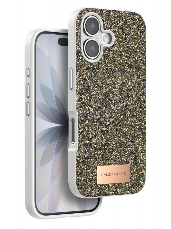 İPhone 17 Bright Simli Kapak - Çöl Titanyum&hellip;