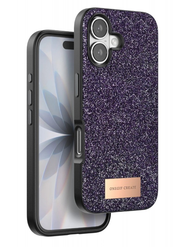 İPhone 17 Bright Simli Kapak - Derin Mor&hellip;