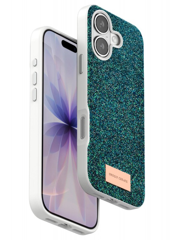 İPhone 17 Bright Simli Kapak - Koyu Yeşil&hellip;
