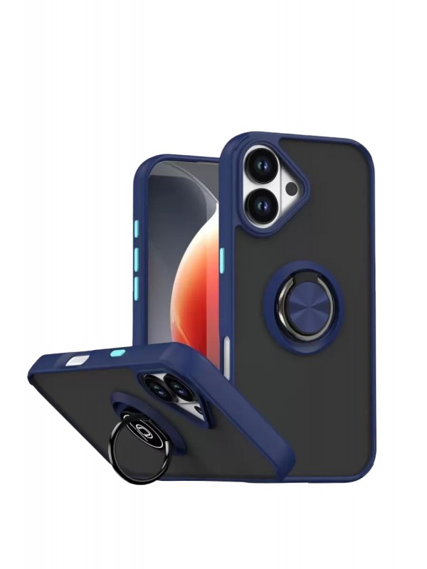 Yüzüklü İPhone 17 Montreal Silikon Kapak - Lacivert… Yüzüklü İPhone 17 Montreal Silikon Kapak - Lacivert…